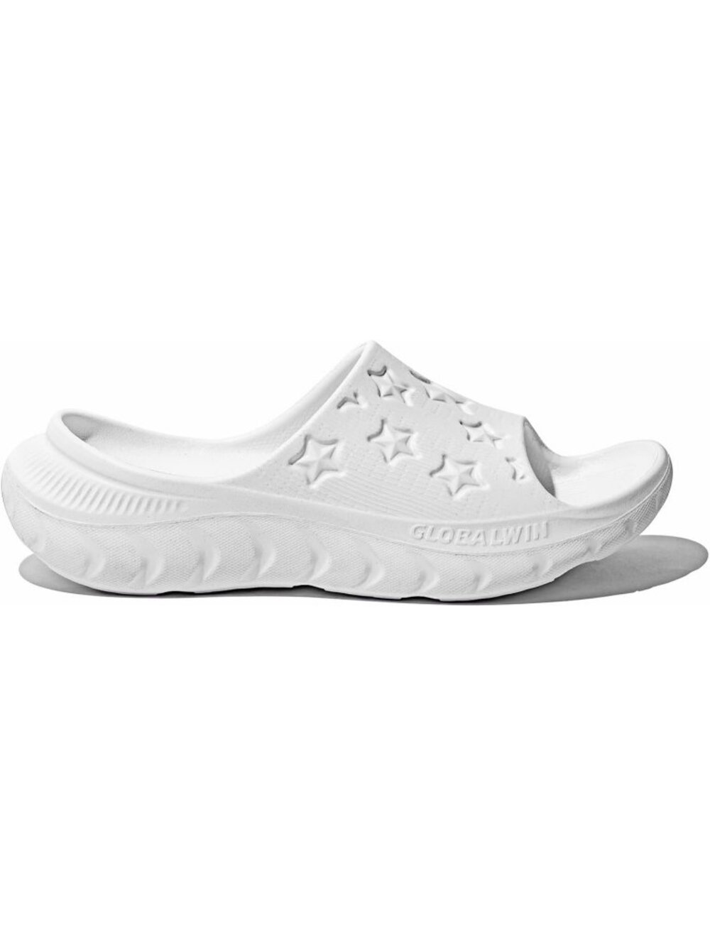 🆕Women's All White Sports Sandals Recovery Slides Comfortable Arch Support